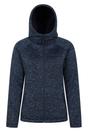 Navy Nevis Faux Fur Lined Full Zip Hoodie, Image 1 of 5