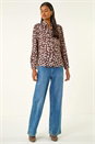 Stone Abstract Spot Print Shirt , Image 2 of 5