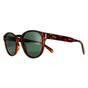  Round Dark Havana Green Polarized Sunglasses, Image 2 of 4