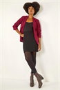 Black Wrap A-Line Stretch Skirt , Image 3 of 5