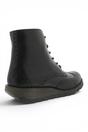 Black Womens Leather Ankle Boots-SARL069, Image 5 of 5