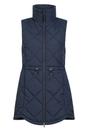 Navy Rye Quilted Long Length Gilet, Image 1 of 5