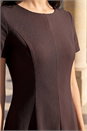 Chocolate Petite Ponte Dress, Image 4 of 4