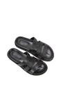 Black XY LONDON Black 'Aurelia' Flat Slider Sandals With Comfortable Footbed, Image 6 of 6