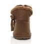Brown AJVANI Brown Faux Fur Lined Ankle Boots Slippers, Image 6 of 6