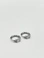 Silver Huggie Hoops, Image 4 of 4