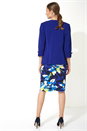 Royal Blue 3/4 Sleeve Waterfall Jacket , Image 3 of 5