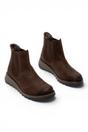 Dark Brown Women Chelsea Suede Leather boot-SALV175, Image 2 of 5