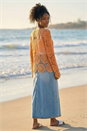 Orange Crochet Knit Cardigan, Image 4 of 4