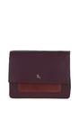 Burgundy 'Fabrizia' Two Sections Leather Shoulder Bag, Image 1 of 4