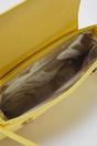 Yellow Flap Over Baguette Shoulder Bag, Image 2 of 4