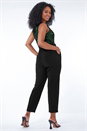 Green Petite Sequin Embellished Jumpsuit, Image 3 of 5
