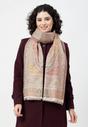 Multi Kashmiri Jamawar Scarf, Image 3 of 4