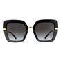 Black Square Top Black on Transparent Black Grey Gradient Sunglasses, Image 1 of 6