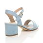 Light Blue AJVANI Light Blue Mid Block Heel Strappy Sandals, Image 4 of 5