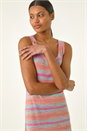 Purple Space Dye Knitted Midi Dress, Image 4 of 5