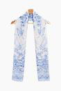 Blue Vintage Floral Lightweight Scarf, Image 2 of 4