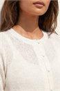 White Light Weight Button Knit Cardigan, Image 4 of 4