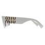 White Miu Miu White Rectangle White Dark Grey MU09WS, Image 3 of 4