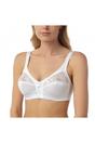 White Non Wired Soft Cup Bra With Lace, Image 1 of 1