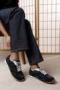Black Marleigh Suede Retro Runner Trainer, Image 6 of 6