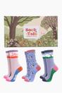 Multi Farm Animals Bamboo Socks Gift Box, Image 1 of 4