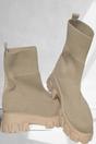 Stone Stone Cleated Pull On Knit Chunky Sole Sock Ankle Boots - Melissa, Image 2 of 2
