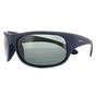 Blue Sport Wrap Matt Dark Blue Grey Polarized Sunglasses, Image 2 of 4