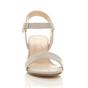 Grey AJVANI Grey Mid Block Heel Strappy Sandals, Image 6 of 6