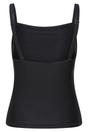 Black Plain Tummy Control Tankini Top, Image 2 of 3
