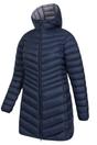 Navy Florence Long Padded Jacket, Image 4 of 8