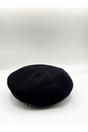Black Beret Hat With Chain Detail In Black, Image 4 of 5