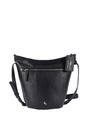 Black "Expression" Real Leather Shoulder Bag, Image 1 of 3