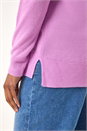 Mauve Soft Crew Neck Jumper, Image 5 of 5