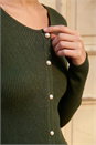 Forest  Faux Pearl Ribbed Knit Jumper, Image 4 of 4