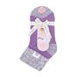 Purple Ladies Ribbed Cuff Thermal Bed Socks for Lounging Around, Image 5 of 5