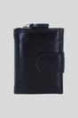 Black Real Leather RFID Protected Trifold Purse, Image 1 of 4
