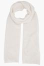 Cream Plain Wool Blend Winter Scarf, Image 1 of 4