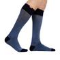 Navy Cotton Wide Graduated Compression Socks, Image 5 of 5