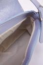 Blue WOVCOR Blue Flap Over Baguette Shoulder Bag, Image 2 of 4