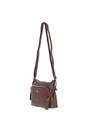 Brown 'Bristol' Real Leather Crossbody Bag, Image 3 of 5