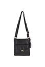 Black Vintage Small Leather Shoulder Bag, Image 2 of 4