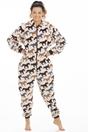 Cream Supersoft Multicoloured Horse Print Onesie, Image 3 of 5
