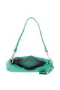 Green Real Leather Shoulder Bag with Detachable Crossbody Strap, Image 4 of 4