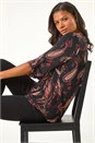 Red Textured Paisley Print Shirt, Image 2 of 5