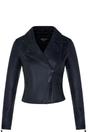 Black Leather Matt Vintage Brando Biker Jacket, Image 1 of 4