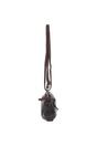 Dark Brown Real Leather Vintage Cross Body Bag, Image 5 of 5