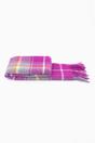 Violet Traditional Tartan Check Winter Scarf, Image 4 of 4