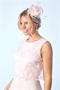 Light Pink Fascinator Clip Headband , Image 5 of 5