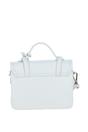 White Stylish Real Leather Small Satchel Bag, Image 3 of 4